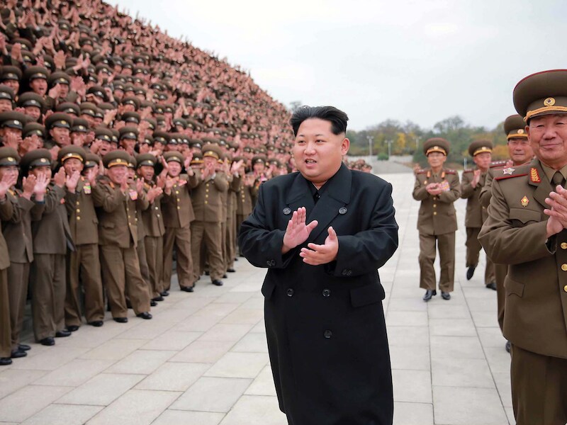 De Noord-Koreaanse leider Kim Jong-un.