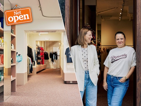 Lingeriewinkel Fraai verhuist naar een groter pand op de Markt in Lokeren. Rechts: zaakvoerder Elisabeth Staelens en lingeriestyliste Deborah