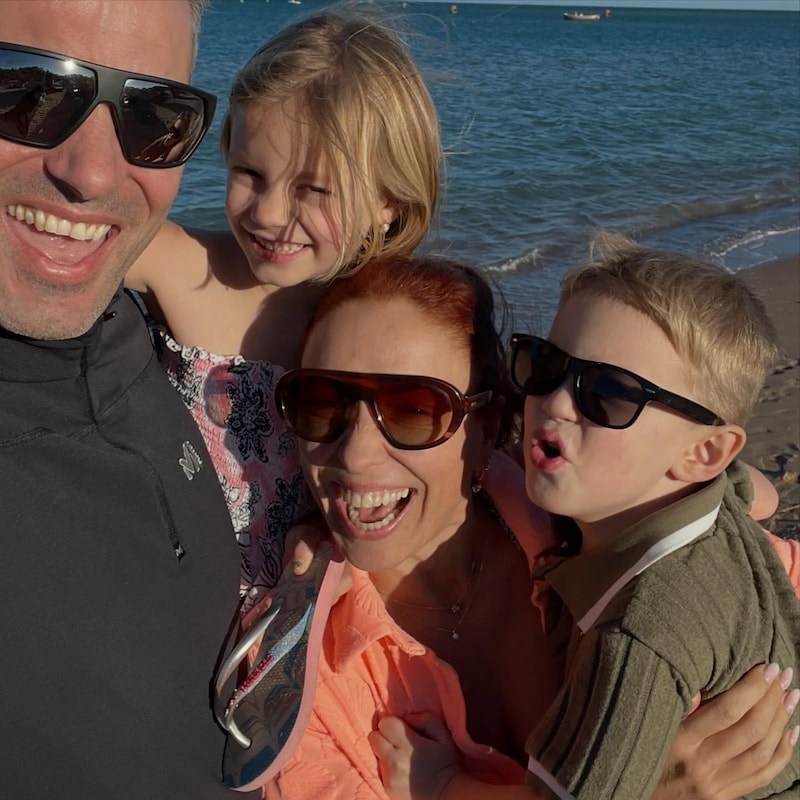 Natalia en haar gezin, man Frederik, dochter Bobbi-Loua en zoon Apollo 