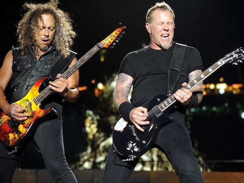 Kirk Hammett en James Hetfield of Metallica