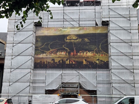 Dit is de Vryheyt van Hoochstraten met het casteel alsoo sy was A° 1564. Dat opschrift staat boven het schilderij