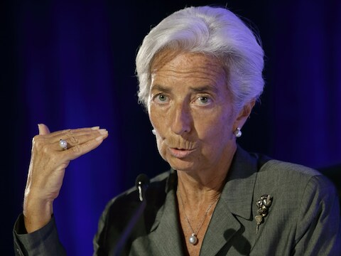 Directeur van het IMF Christine Lagarde.