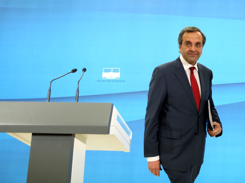 Het is niet uitgesloten dat Nea Dimokratia-leider en formateur Antonis Samaras mee aan tafel schuift.