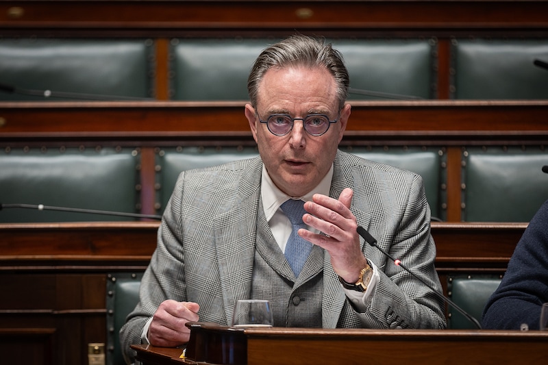 Premier Bart De Wever (N-VA) deze week in de Kamer 