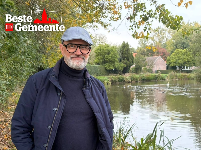Stefaan Oosterlinck aan de Oude Scheldearm in Kerkhove, zijn favoriete plekje.