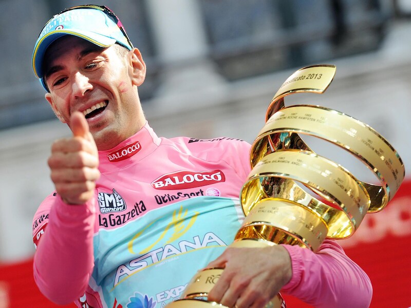 Vicenzo Nibali won de Giro in 2013.