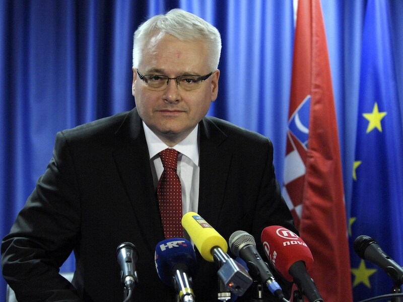 De Kroatische president Ivo Josipovic.
