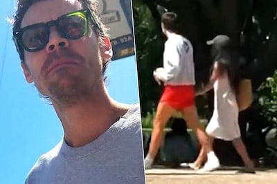 KIJK. Met Zoë Kravitz aan z’n zijde: Harry Styles verkent Amsterdam tussen shows door