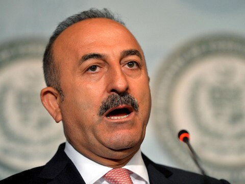 De Turkse minister van Buitenlandse Zaken Mevlüt Cavusoglu