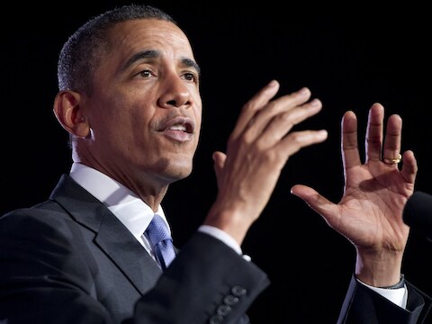 De Amerikaanse president Barack Obama.