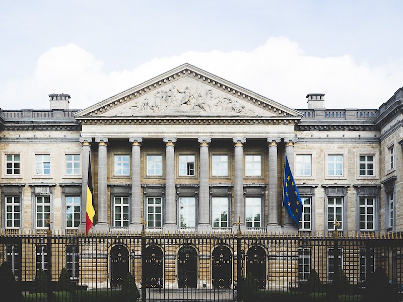 Het federaal parlement in Brussel.