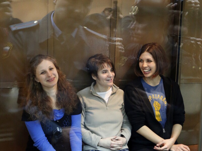 Feministische Russische punkband Pussy Riot