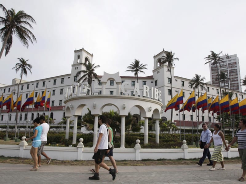 'Hotel Caribe', de plek waar de lijfwachten van Obama de bloemetjes hebben buitengezet.