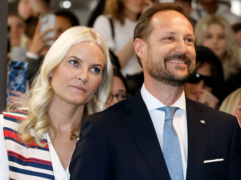 Koningin Mette-Marit en koning Haakon