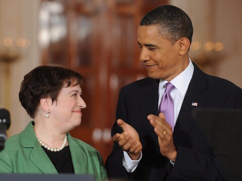 Elena Kagan werd destijds door Obama benoemd bij het Hooggerechtshof.
