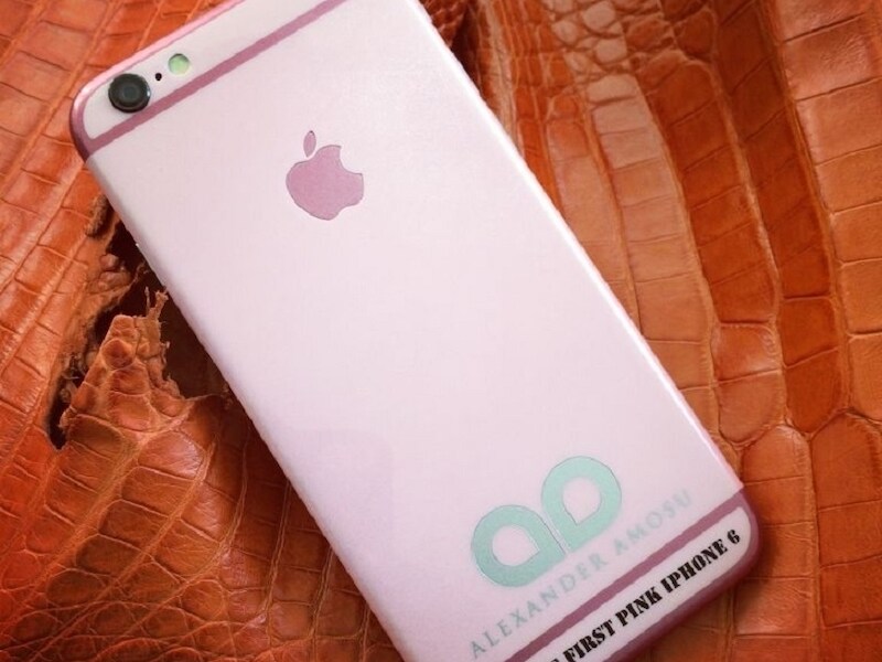 Amosu: 'World First Pink Iphone 6'.
