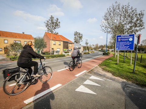De Robert Vandammestraat in Koksijde.