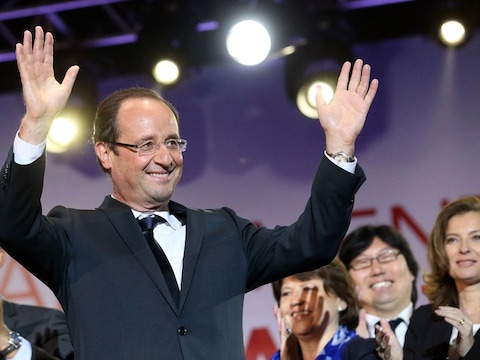 Francois Hollande, verkozen tot president van Frankrijk.