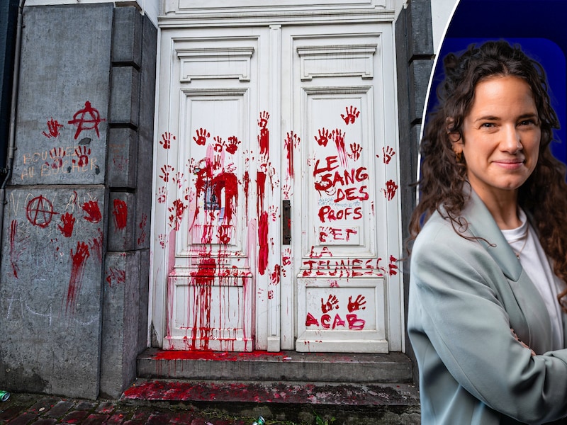 “Het protest tegen de Franstalige onderwijshervormingen is volledig ontsierd. Of hoe je legitiem protest doet verzuipen in vandalisme en geweld”, schrijft politiek journaliste Isolde Van den Eynde