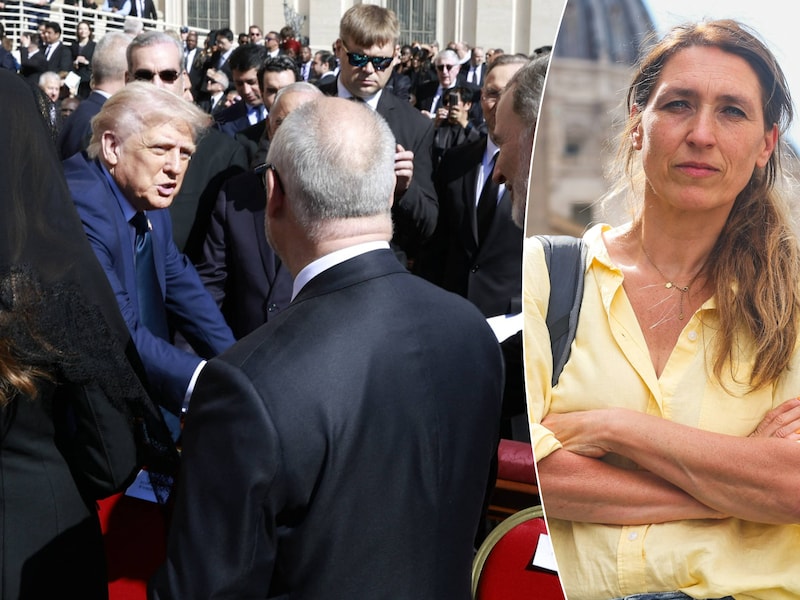 Hoe de begrafenis van de paus eigenlijk één grote Trump-show werd