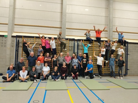 De sportieve lessenreeks vindt plaats in de sporthal