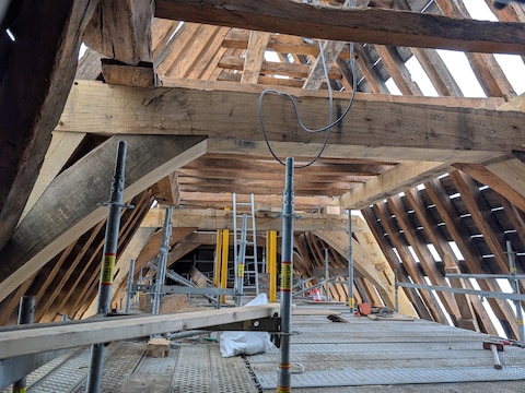 Tijdens Open Monumentendag kan je de renovatie van het Groot Vleeshuis van dichtbij gaan bewonderen. 