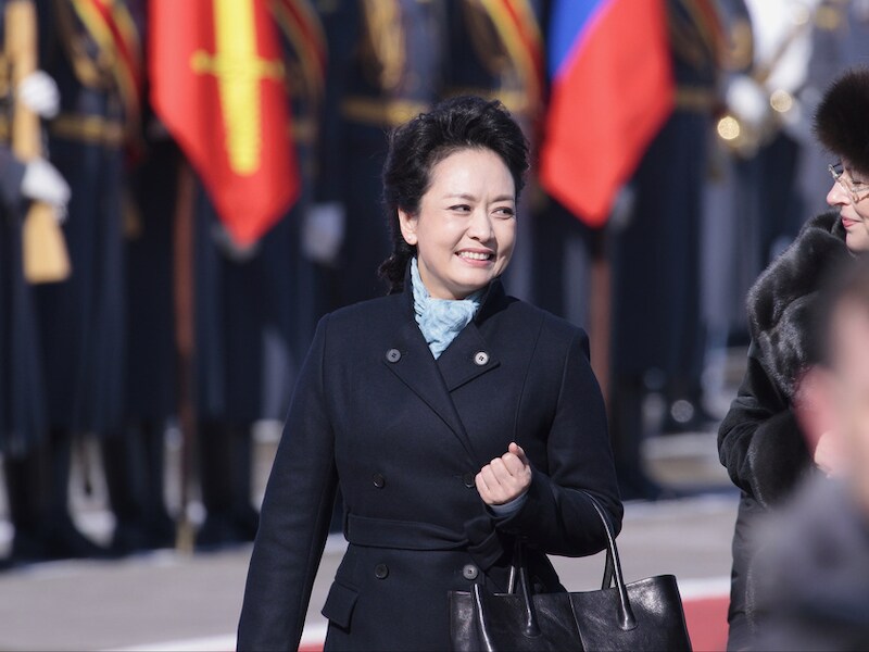 Peng Liyuan in Moskou.