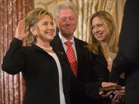 Hillary, Bill &amp; Chelsea Clinton