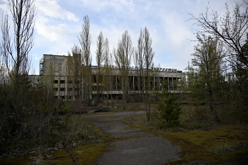 A remote building in Pripyat.