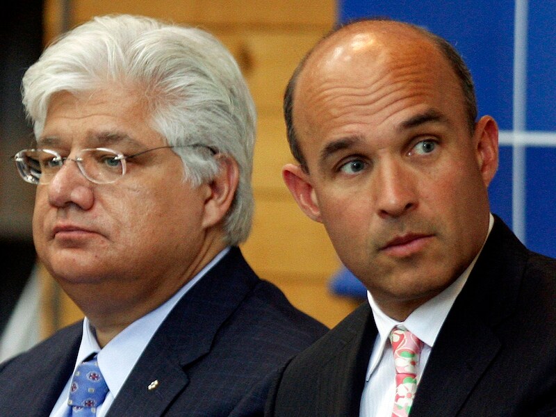 Mike Lazaridis en Jim Balsillie.