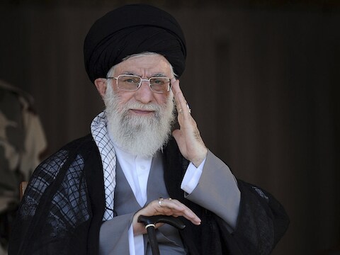 De Iraanse geestelijke leider Ayatollah Ali Khamenei.