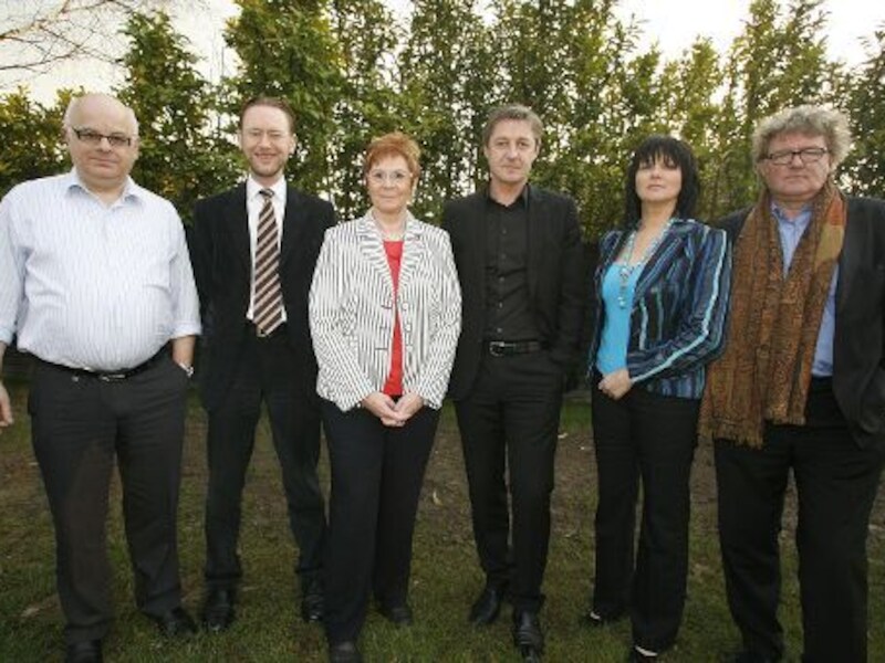 Patrick Tersago, Guy Paulis, Moniek Denhaen, Jurgen Verstrepen, Martine De Graef en Mathias Danneels