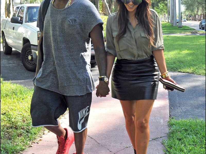 Kanye West en Kim Kardashian.