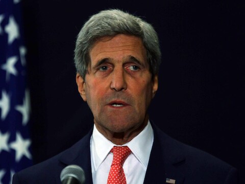 De Amerikaanse minister van Buitenlandse Zaken John Kerry.