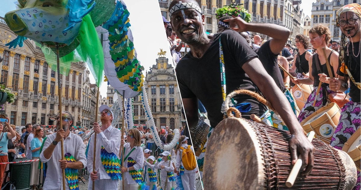 Zonnige, uitbundige Zinneke Parade kleurt Brussel: “Zinneke is Brussel op zijn best”