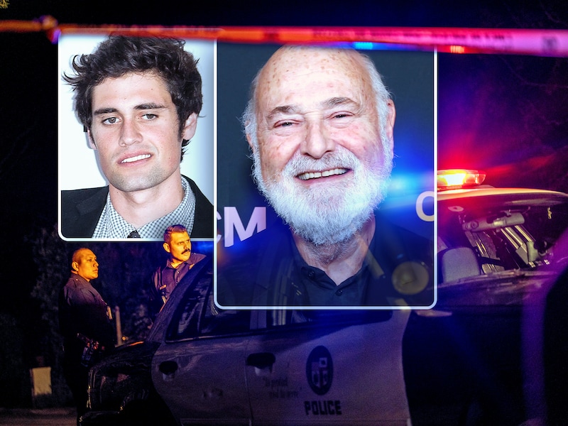Rob Reiner (midden) had aan de vooravond van zijn moord ruzie met zoon Nick (links).