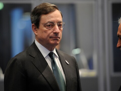 Mario Draghi, voorzitter van de Europese Centrale Bank (ECB).