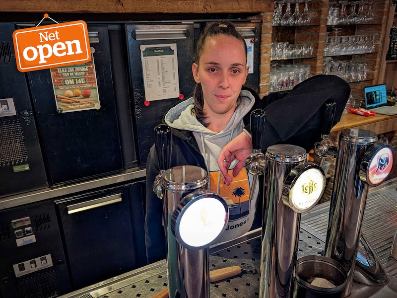 Dankzij Femke kon café Ons Dorp opnieuw de deuren openen