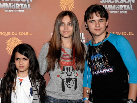 De drie kinderen van Michael Jackson: Blanket, Paris en Prince Jackson.