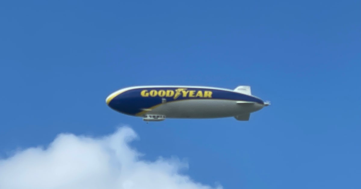 Zeppelin vliegt niet onopgemerkt over Mandelstreek | Regio | HLN.be