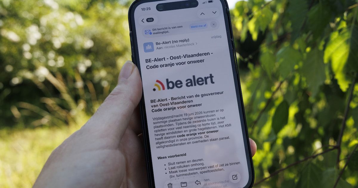 Hove test op 1 oktober waarschuwingssysteem BE-Alert | Regio | HLN.be
