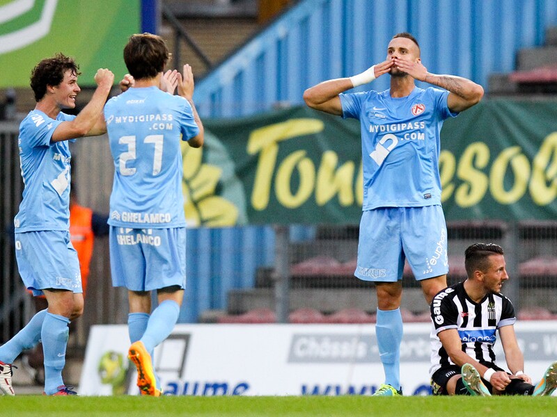 Chanot heeft net de 0-1 op het bord gezet