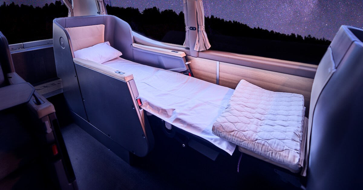 Vanaf november luxueuze en duurzame nachtbussen van Brussel naar Zürich