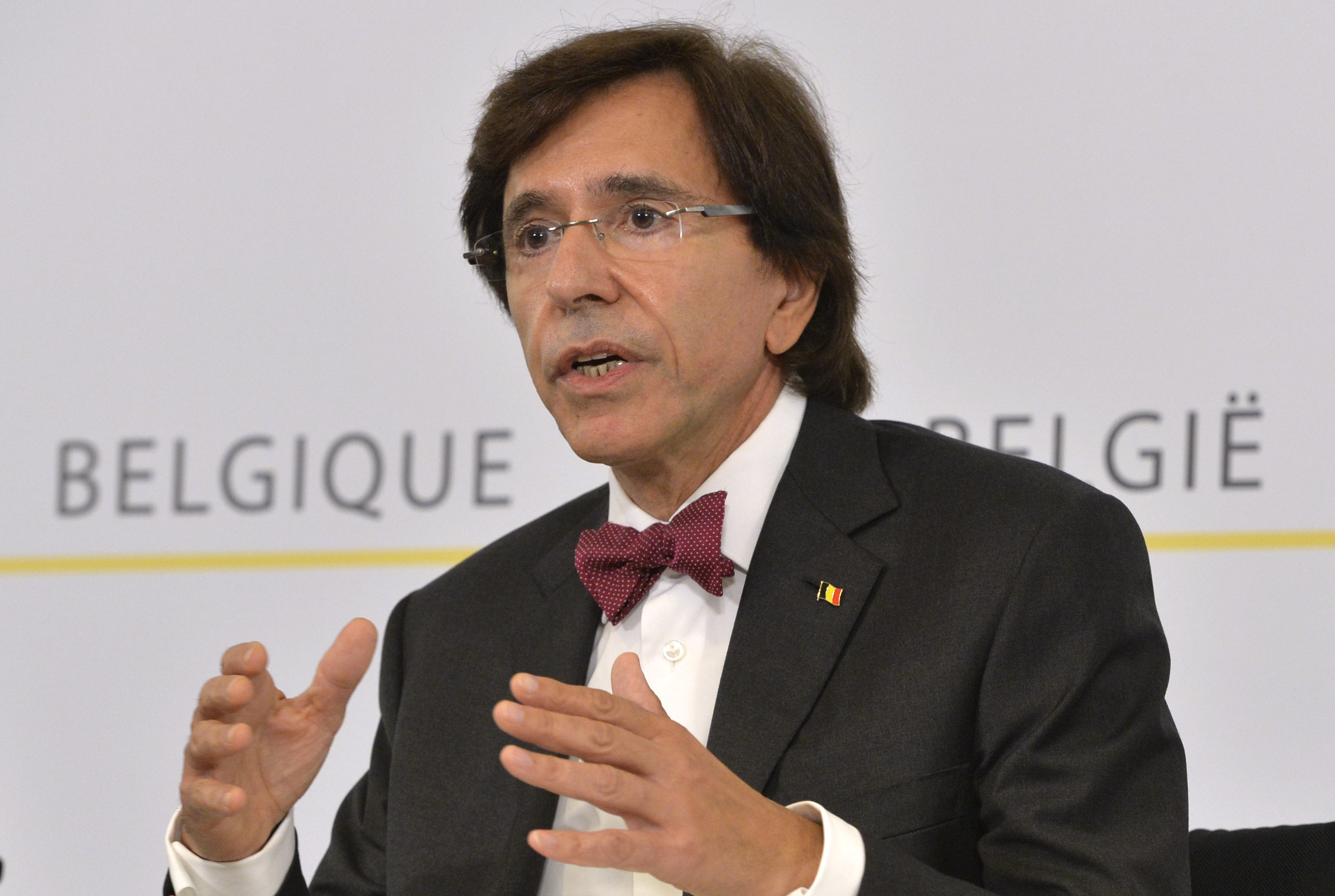 De Belgische premier Elio Di Rupo (PS).