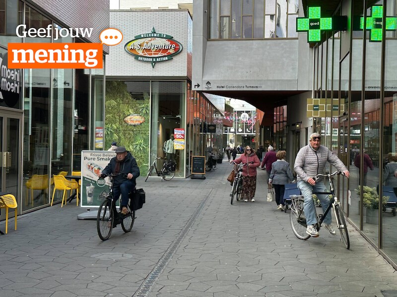 “Ze rijden als gekken tussen de voetgangers”: dit zijn jullie reacties op fietsers in Kursaalpoort in Turnhout