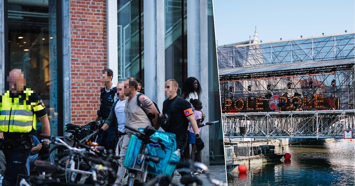 Dronken man springt tijdens Gentse Feesten in Leie en zwemt onder ...