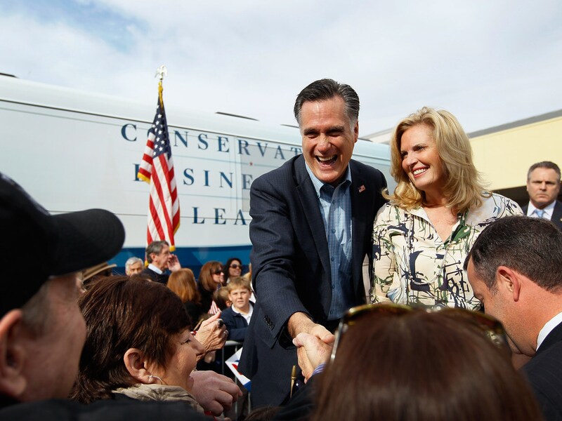 Mitt en Ann Romney.