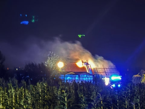 Uitslaande brand verwoest oude hoeve van gemeente Staden.