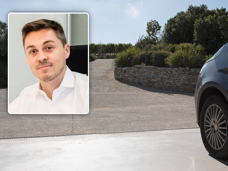 Een oprit als illustratiebeeld, niet van de bewuste woning in Dilsen-Stokkem. Inzetfoto: Thierry Vranken, advocaat van de eigenares van het huis met tuin en oprit.