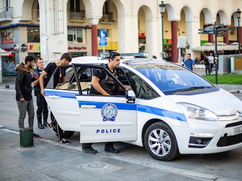 Illustratiebeeld politie Griekenland. 